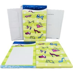 Hallmark 10 Blank Shoe Invitations with Envelopes Decorated Sleeves Instructions